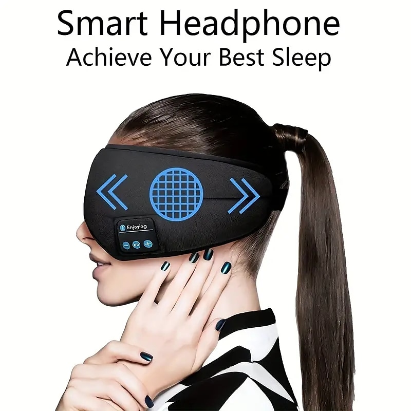 Side view showing adjustable headband