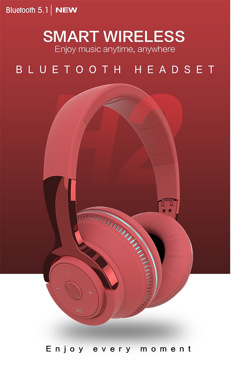 Front view of Bluetooth headphones