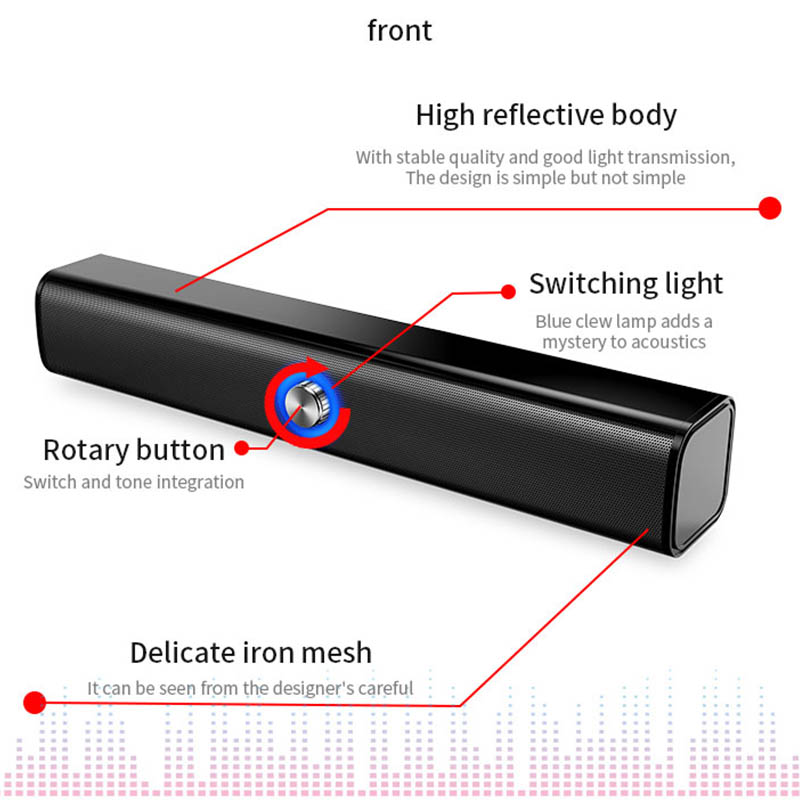 Soundbar in outdoor setting