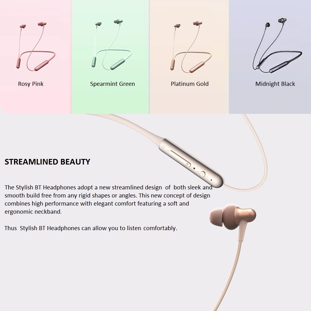 1MORE E1024BT Comfortable & Stylish Bluetooth In-Ear Headphones – Black