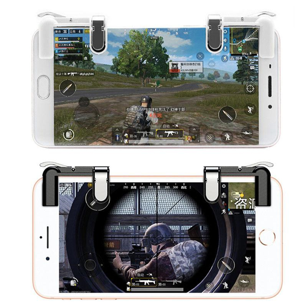 2-Piece PUBG Mobile Trigger Buttons (L1/R1) & Aim Assist Controller