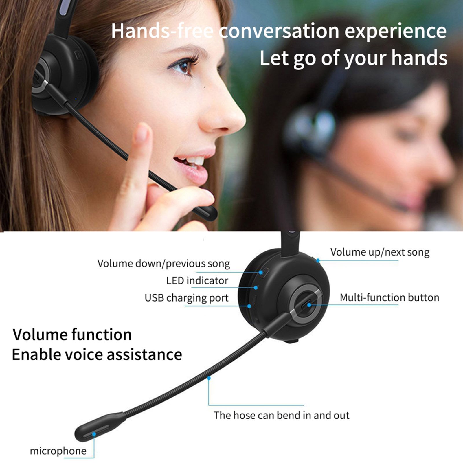 BH-M97 Headset on Dock