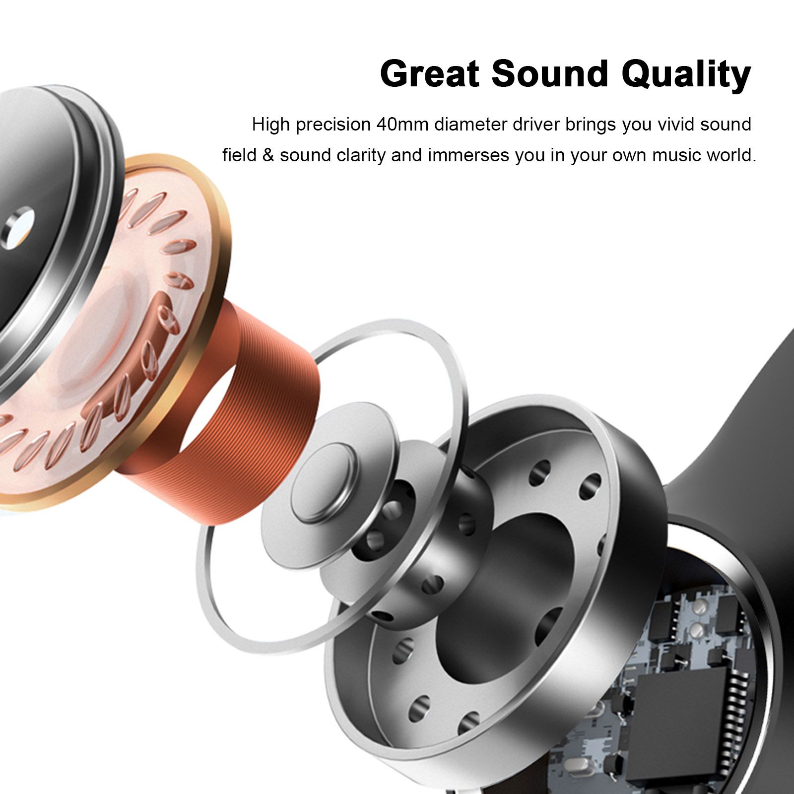 Side view of L500 headphones