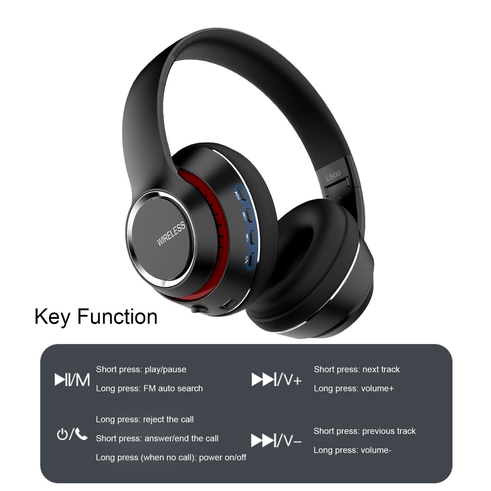 Wearing effect of L500 headphones