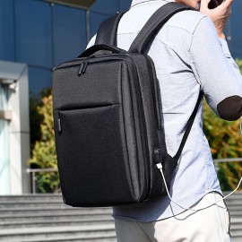 Large Capacity Laptop Backpack, Heavy Duty Computer Backpack, USB Charging Daypack For Travel Business & School