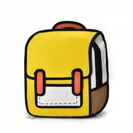 Creative Anime Flap Backpack, Cute Cartoon School Bag, Kawaii Travel Bookbag For Teenagers