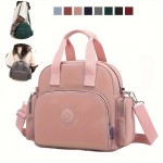 Top Handle Backpack Purse, Multi Functional Crossbody Bag, Multi Pocket Mommy Bag For Travel Going Out