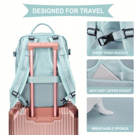 Multi Functional Travel Backpack, Carry On Luggage Bag With Shoes Compartment, Large Capacity Outdoor Sports Daypack