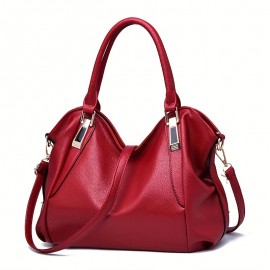 Fashion Handbags For Women, Soft PU Leather Crossbody Bag, Top Handle Satchel Purse For Office