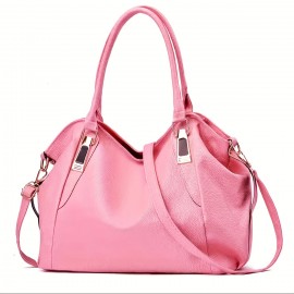 Fashion Handbags For Women, Soft PU Leather Crossbody Bag, Top Handle Satchel Purse For Office