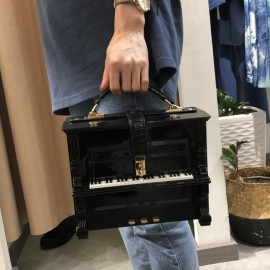 Piano Shaped Handbag, Acrylic Box Crossbody Bag, Creative Simulated Piano Bag For Cosplay, Party