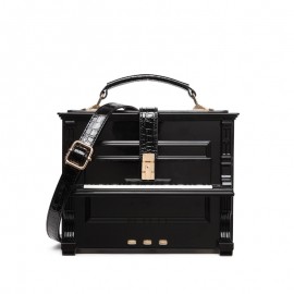 Piano Shaped Handbag, Acrylic Box Crossbody Bag, Creative Simulated Piano Bag For Cosplay, Party