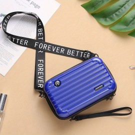 Stylish Suitcase Design Shoulder Bag, Zipper All-Match Zipper Coin Purse, Portable Crossbody Bag