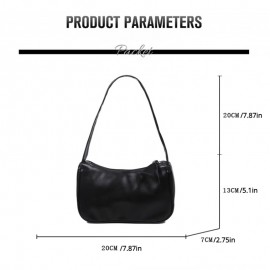 Stylish PU Leather Shoulder Bag, Simple Solid Color Underarm Bag, Perfect Armpit Bag For Daily Use