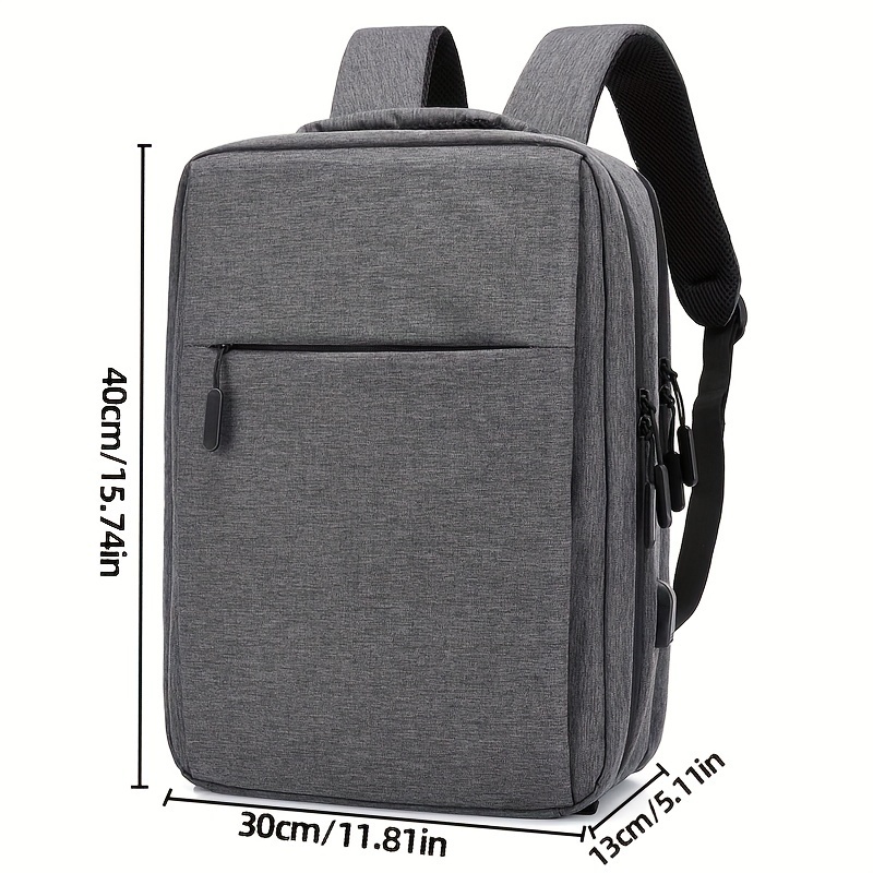 large capacity laptop backpack heavy duty computer backpack usb charging daypack for travel business school details 2