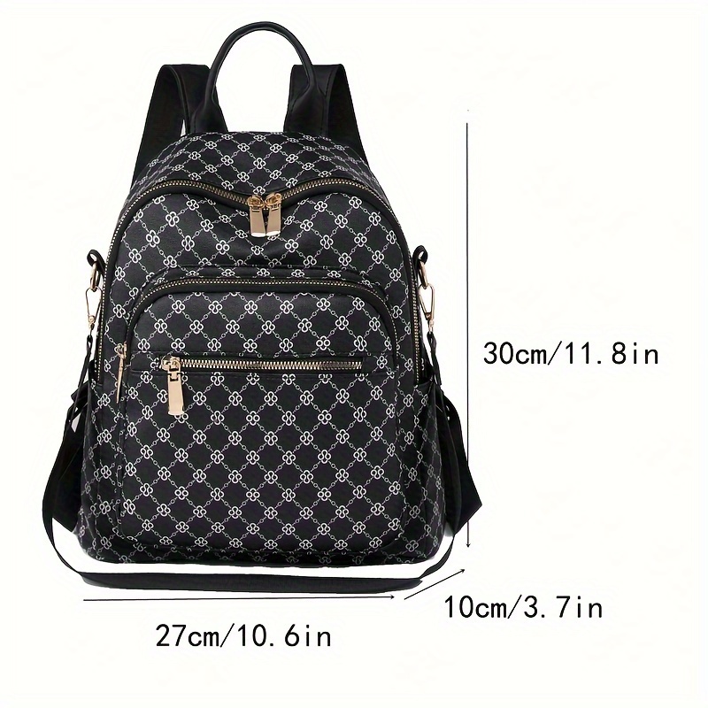 fashion anti theft backpack purse preppy college school daypack womens casual travel commute knapsack details 2