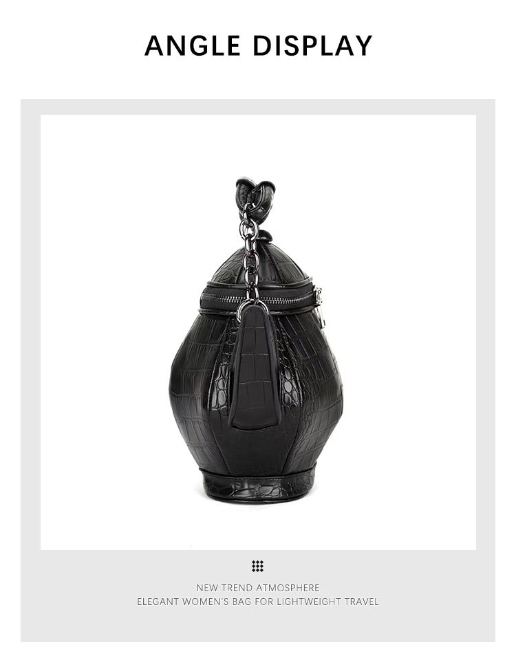 gothic purse niche 3d pot bag solid color stylish satchel bag novelty witchy gift top handle funky handbag for women details 5