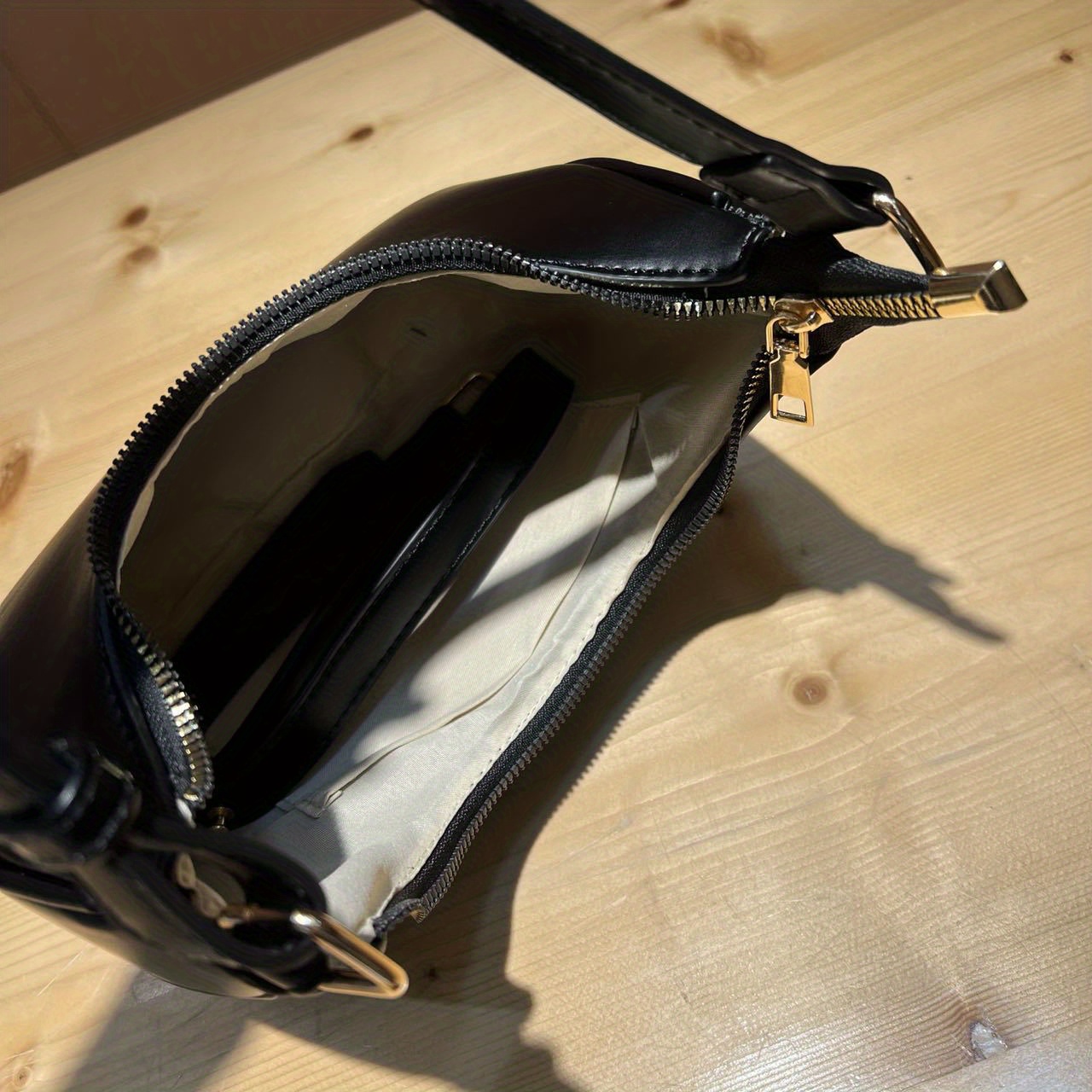 minimalist leather hobo bag womens shoulder bag simple all match underarm purses details 2