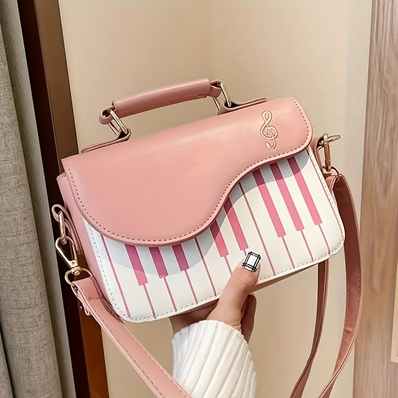 mini piano shaped novelty bag cute cartoon crossbody bag womens fashion handbag shoulder bag purse details 2