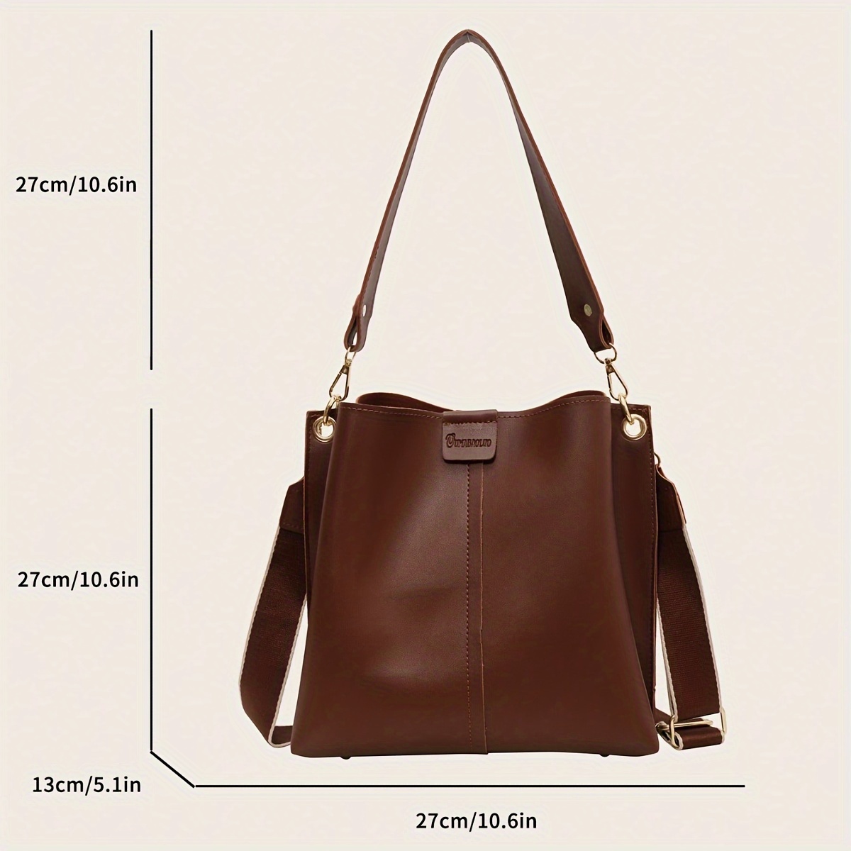 fashion vegan crossbody bag trendy simple shoulder bag womens casual handbag hobo tote purse details 9